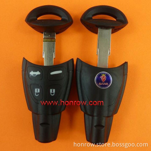 SAAB remote car keys with wide blade plastic shell